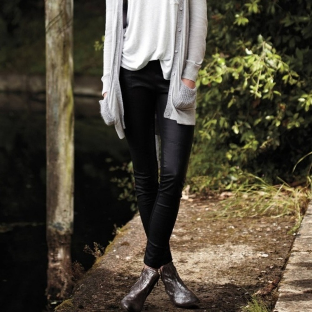 Anthropologie Vegan Leather Leggings La Fee Verte